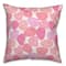 Pink Interconnected Valentine's Day Heart Throw Pillow